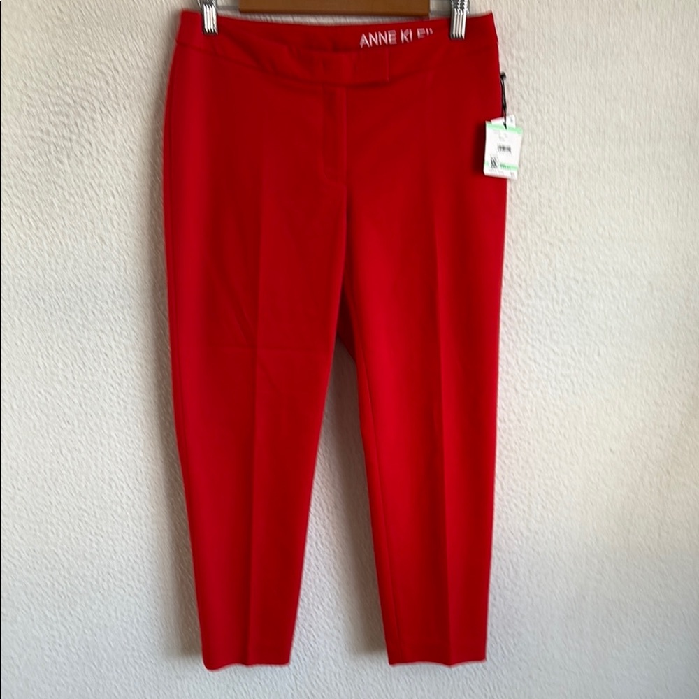 Anne Klein Red Cropped Pants